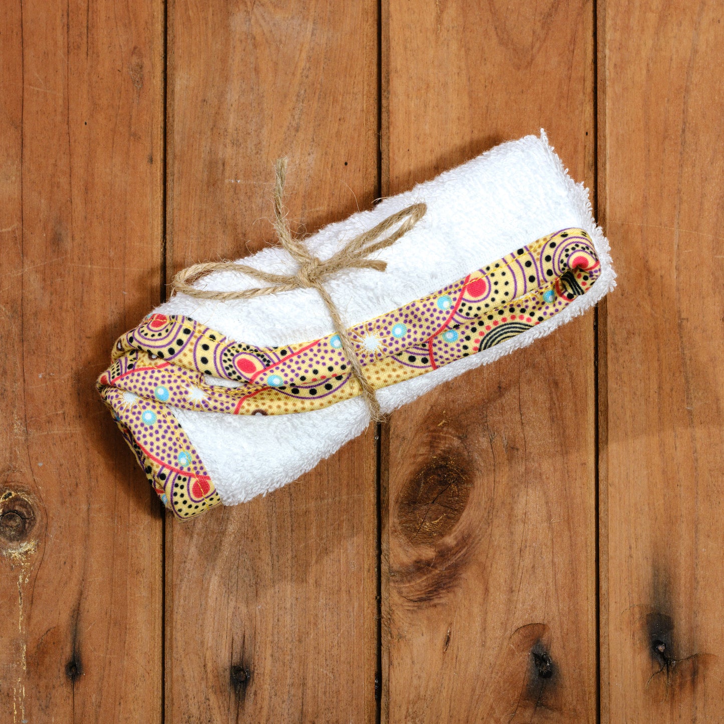 Washer – White with 'Bush Dreamings Utopia' Edging