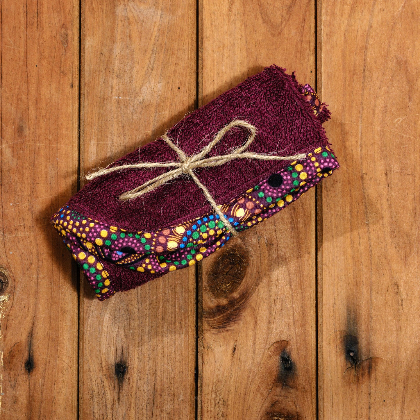 Washer – Burgundy with 'Spirit Place' Edging