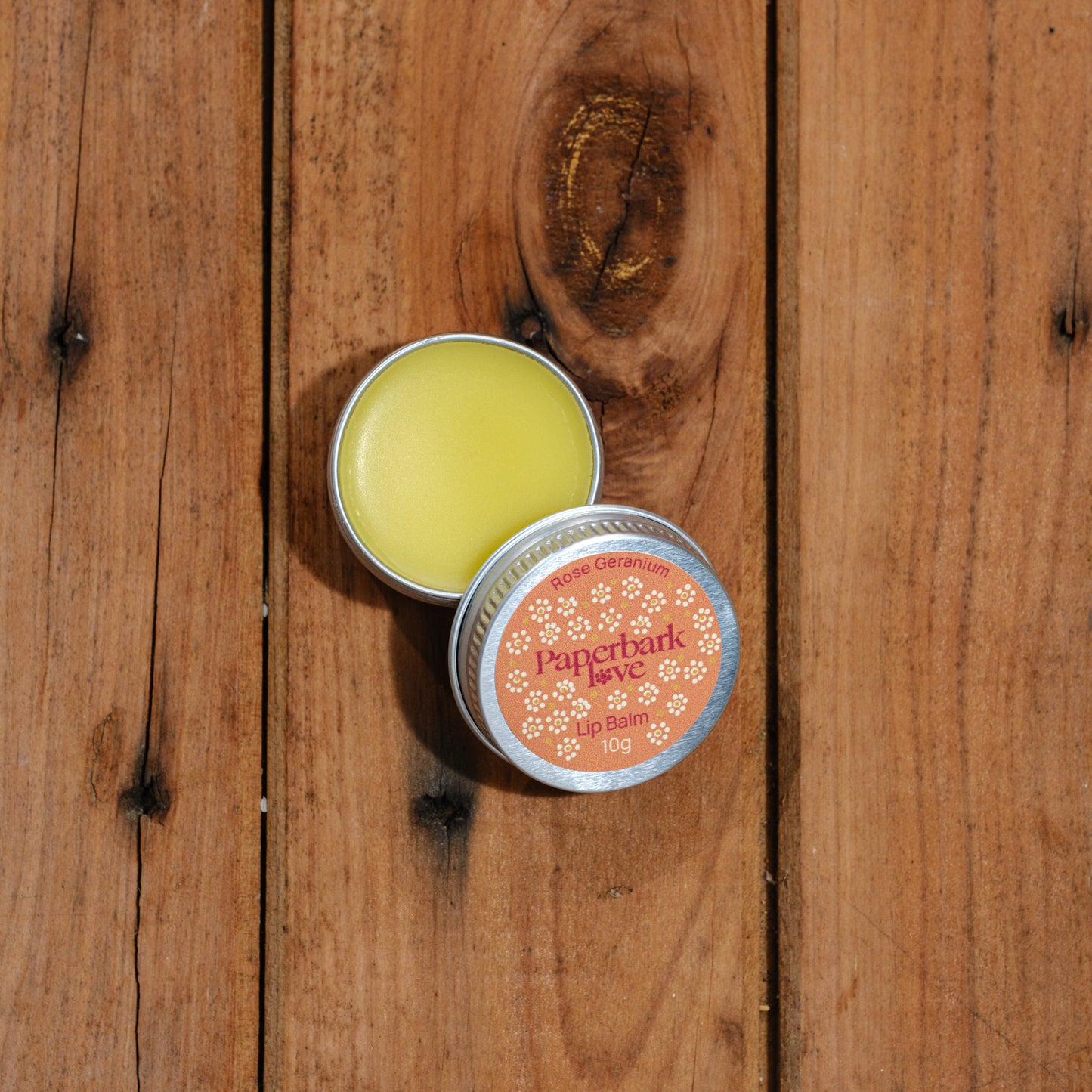 Lip Balm – Rose Geranium (10g tin)