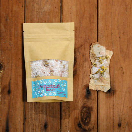 Bath Salts – Bush Balm Mint & Chamomile Flowers (70g)